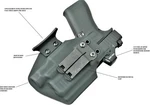 Iwb Light Bearing Kydex Holster All Popular Gun Models Blackout Series. Fixed Price $61.99.