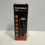 Binwo Adjustable Focus Flashlight, 3000 Lumens, 5 Modes, Black, Tactical New. Fixed Price $19.99.