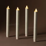 Luminara Flameless Wax Battery Taper Candle With Moving Remote Ivory 9.5". Fixed Price $148.99.
