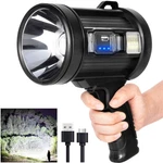 Led Flashlight 200000LM Super Bright Searchlight Rechargeable Spotlight Handheld. Fixed Price $118.14.