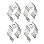Uxcell T8 Clips Holder Bracket For Led Light 4 Count (pack Of 1), Silver. Fixed Price $8.55.