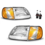 Pair Headlights & Corner Fit 1997-2003 Ford F150 Expedition W/bulbs. Fixed Price $64.89.