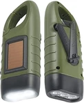 Simpeak 2-PACK Hand Crank Solar Powered Flashlight, Emergency Rechargeable Led. Fixed Price $25.28.