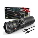 Flashlights High Lumens 100000 Rechargeable, Super Bright 50W Led, Long Runni.... Fixed Price $35.34.