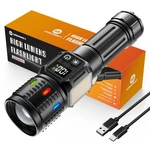 Lesusnicy Rechargeable Flashlights High Lumens 10000, Super Pack, Black. Fixed Price $51.40.