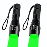 2 Pack Tactical Green Flashlight Single Modes Zoomable Led Hunting Ligh.... Fixed Price $46.79.