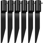 6PCS Carbon Steel Tiki Torch Stakes 10.75 Inch Heavy Duty Metal Solar Lig. Fixed Price $39.14.