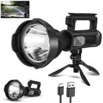 Rechargeable Spotlight, High Lumens Led Lights Outdoor Handheld Super Br.... Fixed Price $42.32.