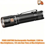 Fenix Lighting Rechargeable Flashlight: 1,500 Lm Max Brightness. Fixed Price $131.00.